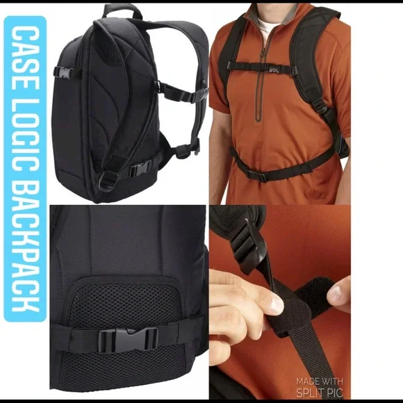 NEW CASE LOGIC Backpack Gray for DSLR Camera & iPad (CPL-108) - Picture 4 of 16